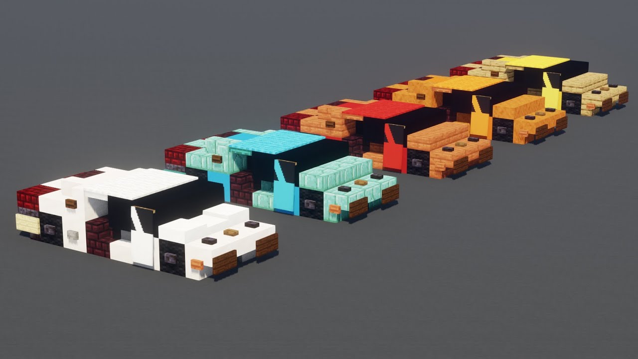 Обучающее видео по спортивному автомобилю Lamborghini Aventador от Minecraft