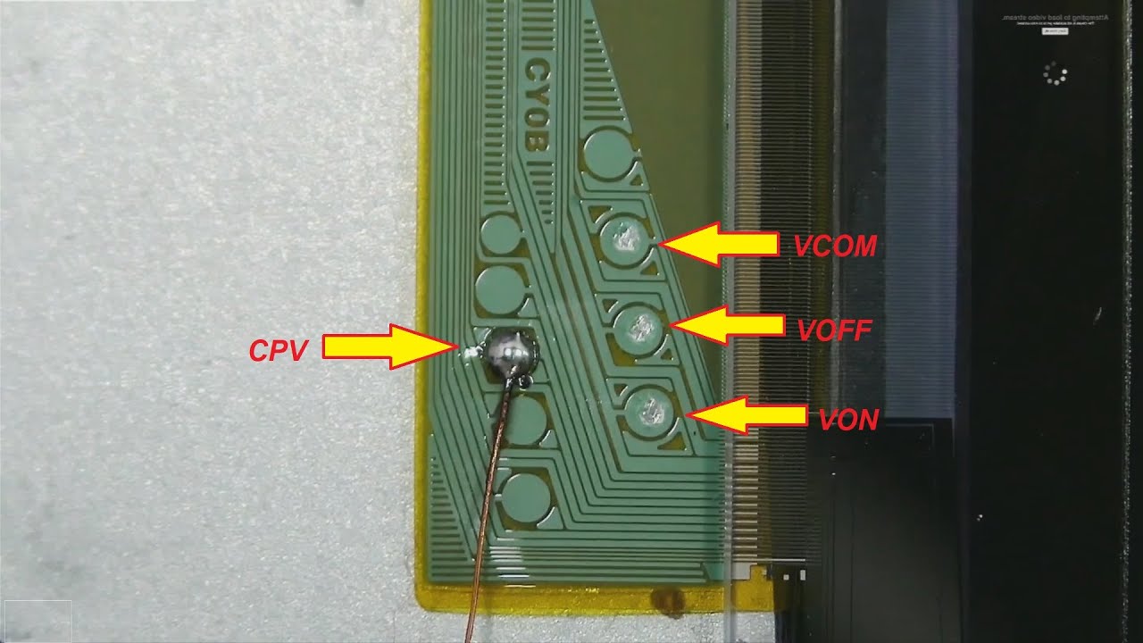 إصلاح بانل كوف جانبي panel repair COF 8656-F