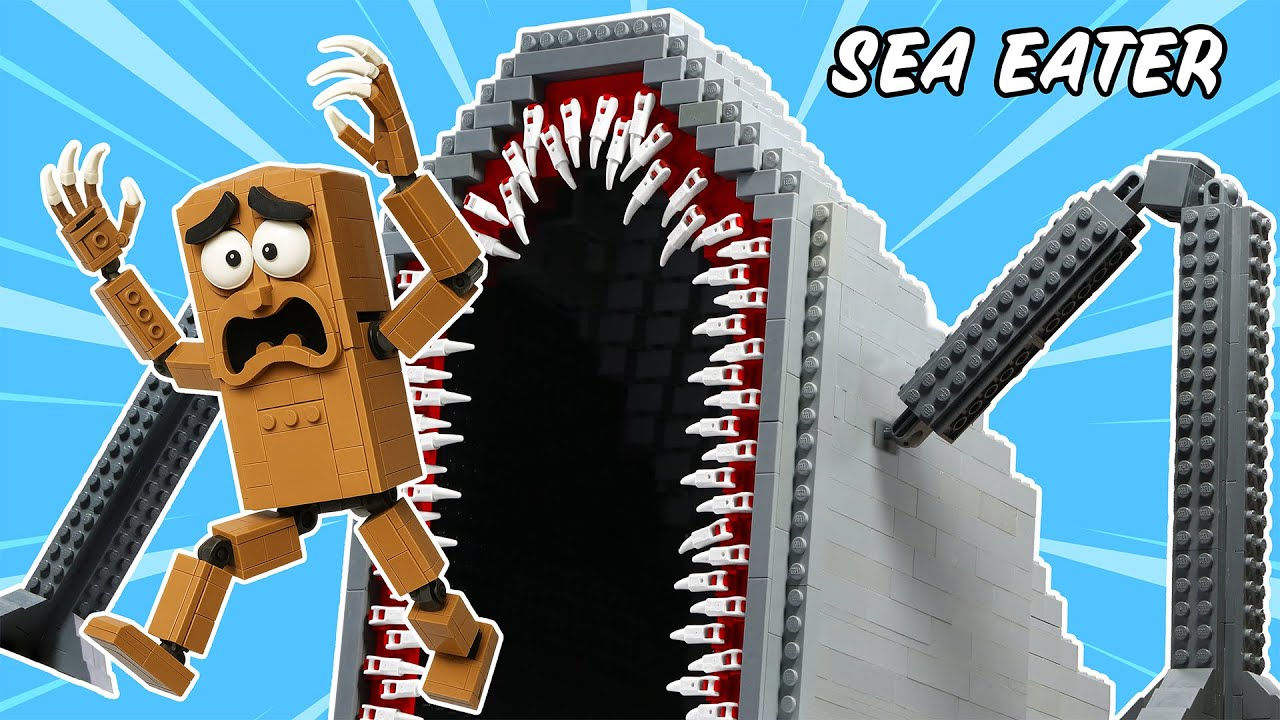 Cursed LEGO SEA EATER vs TUNG TUNG SAHUR | Creepy Creatures & Brainrot Meme The Infected Monster