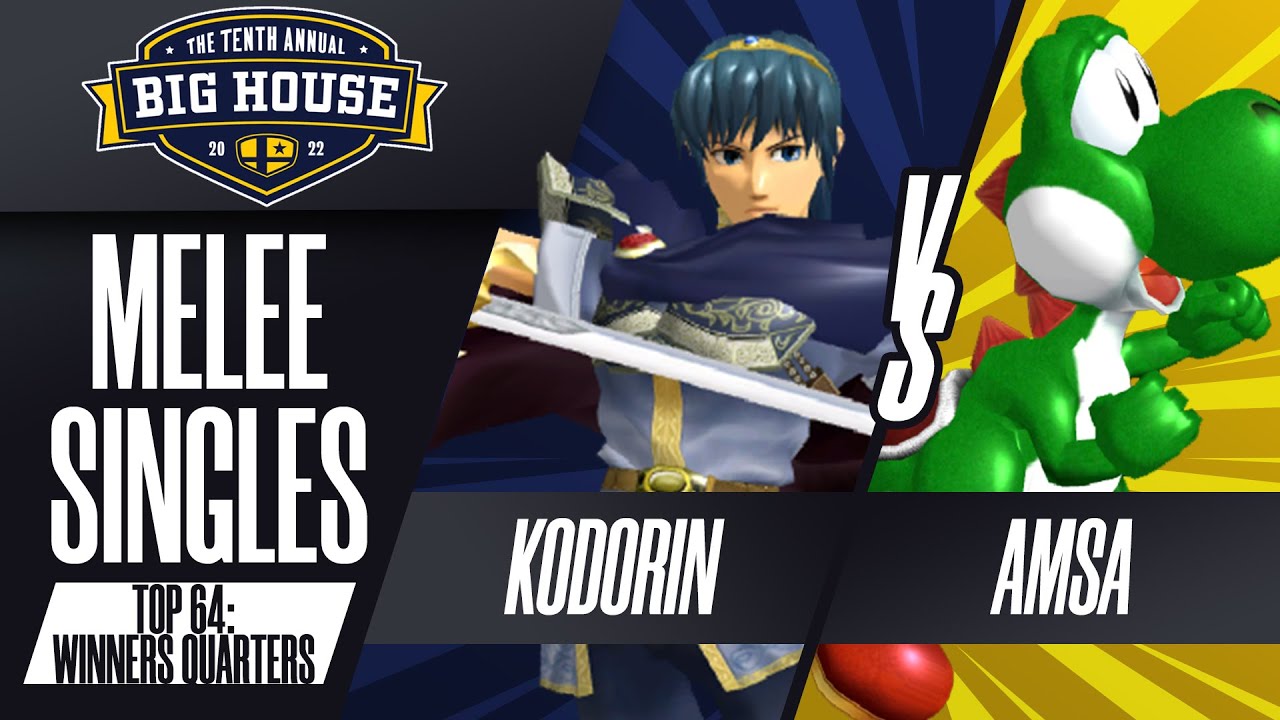 KoDoRiN vs aMSa - Melee Singles Top 64: Winners Quarters - The Big House 10 | Marth vs Yoshi