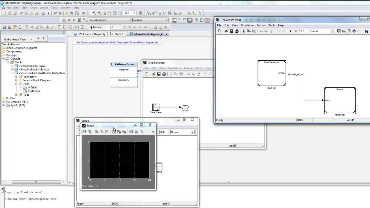 Rhapsody And Simulink Integration