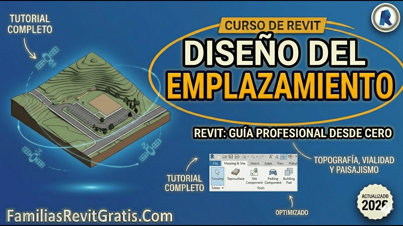 🏞️ Cómo Crear  MASA y EMPLAZAMIENTO (Terreno y Plataformas) | Curso de Revit
