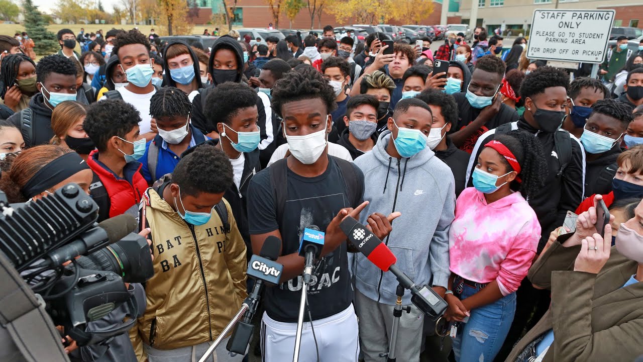 Student anti-racism walkout