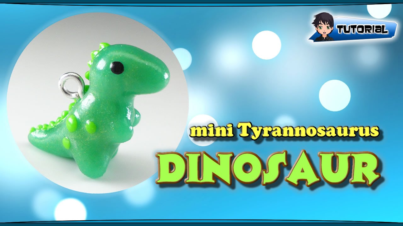 mini Tyrannosaurus (Dinosaur) - Polymer Clay TUTORIAL