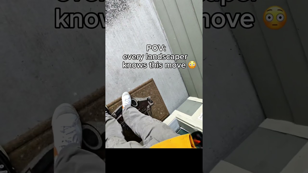 Каждый ландшафтный дизайнер знает технику коврика для двери 😅 