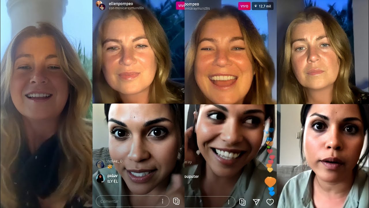 Ellen Pompeo with Monica Raymund live on Instagram {12.07.20} 🌻