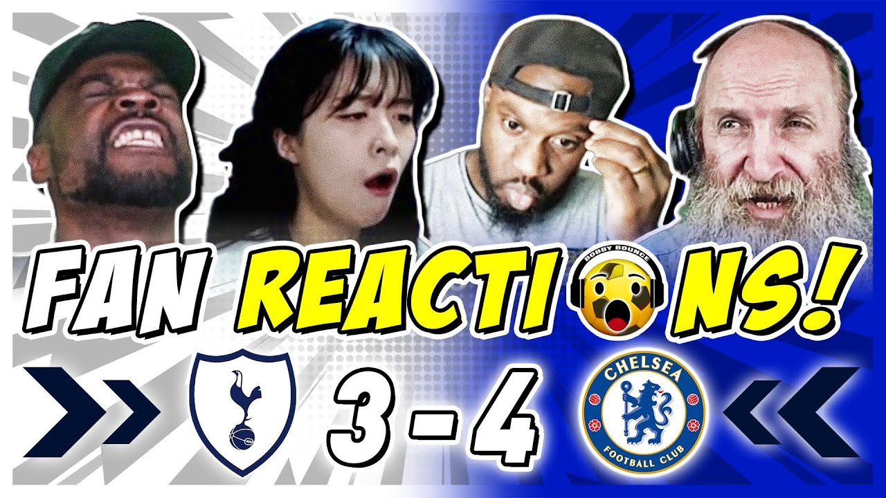SPURS FANS IN AGONY 😣 REACTION TO TOTTENHAM 3-4 CHELSEA | PREMIER LEAGUE FAN REACTIONS