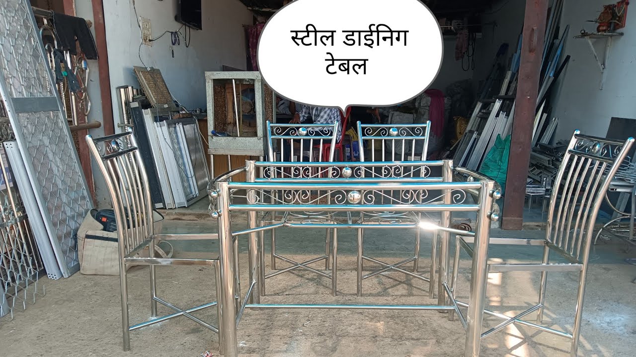 स्टील डाईनिग टेबल to making JSL stil 202 great 19 gauge stil pipe