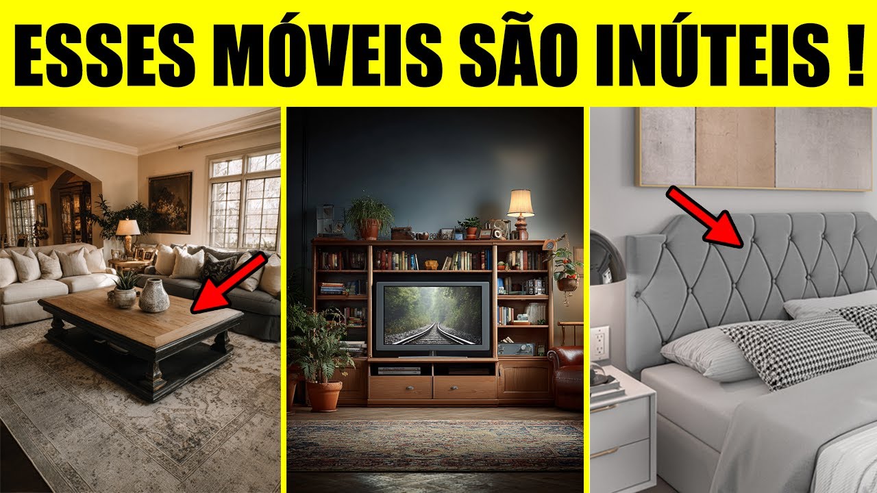 Os 12 PIORES móveis que VOCÊ TEM EM CASA! (Jogue fora ou substitua HOJE!) - Minimalismo