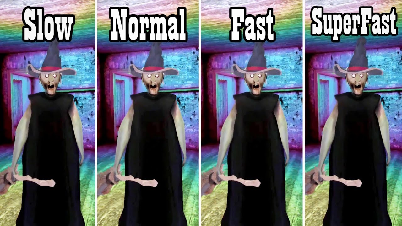 Granny Version 1.8.6 New Chase Music In Slow, Normal, Fast, Super Fast Speed | Granny New Update