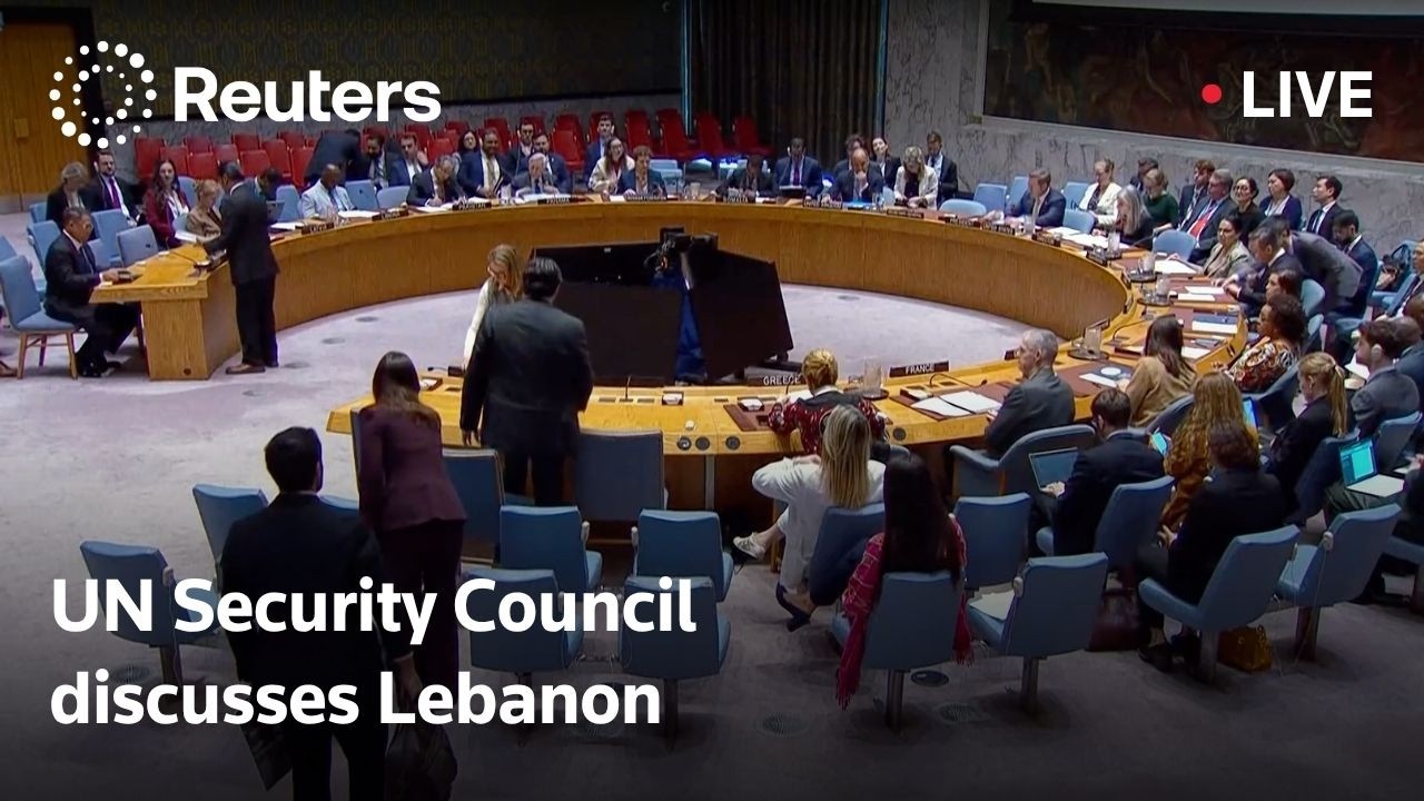 LIVE: UN Security Council meet on Lebanon