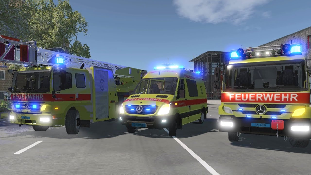 Emergency Call 112 - Zurich Firefighters Responding! 4K
