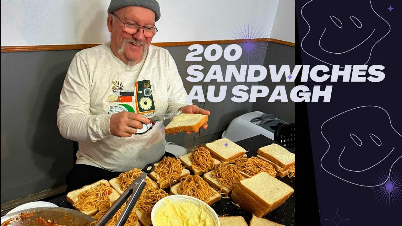 200 Sandwiches au Spaghetti pour les itinérants!!
