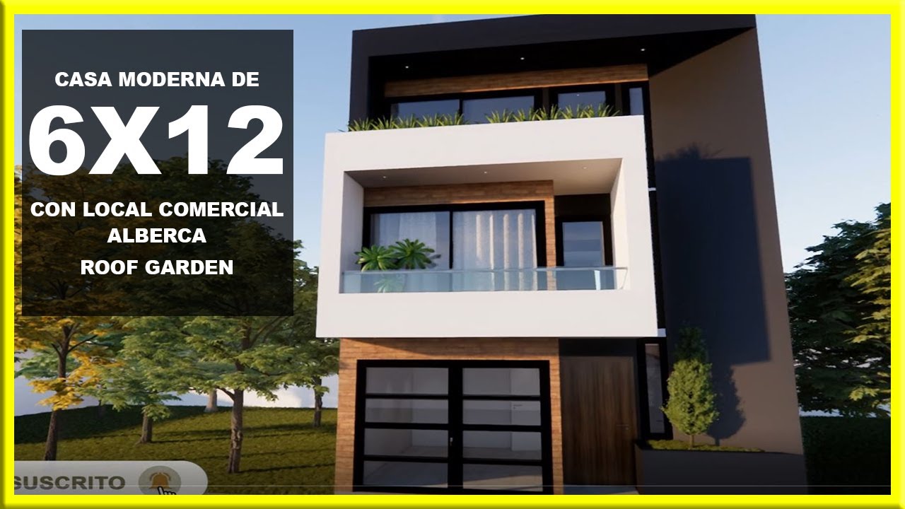 🔴 CASA DE 6X12 / CON LOCAL COMERCIAL / PEQUEÑA ALBERCA Y ROOF GARDEN / 3 DORMITORIOS