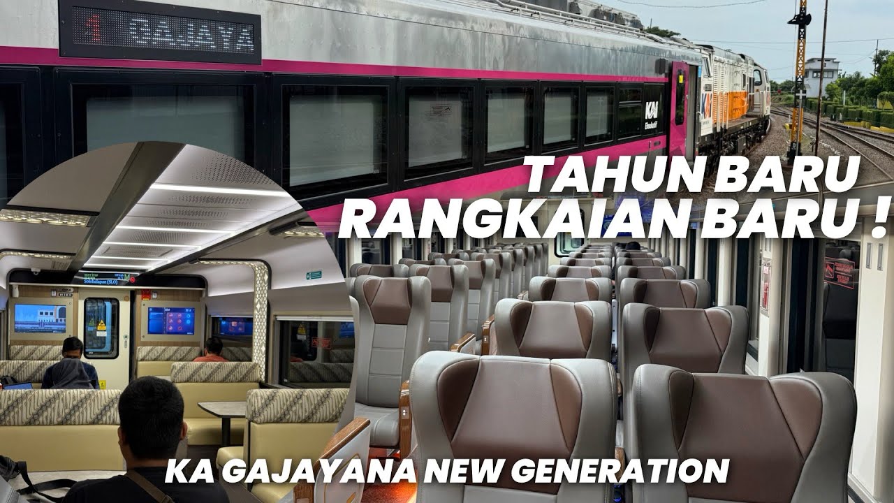 TAHUN BARU GANTI RANGKAIAN BARU‼️Naik KA Gajayana Eksekutif New Generation Malang - Yogyakarta