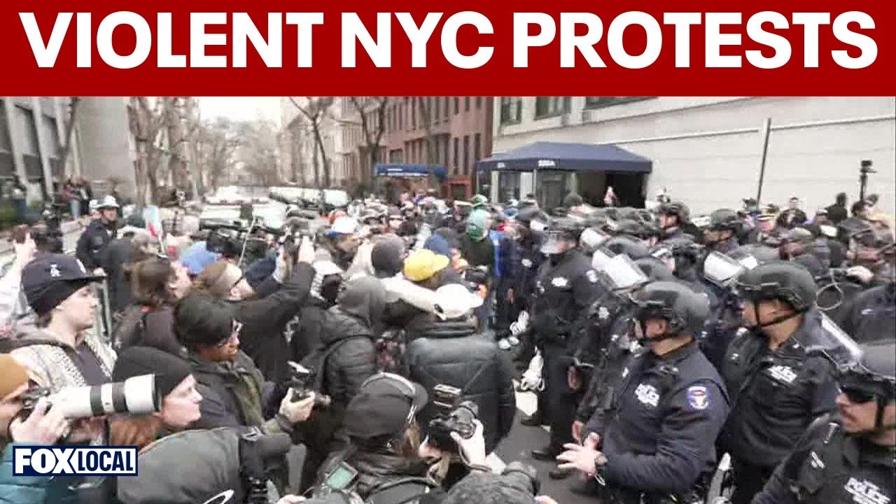 6 people in custody after protests erupt outside Gracie Mansion
