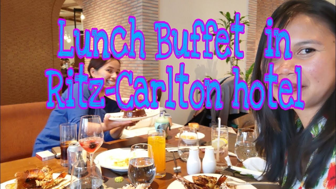 LUNCH BUFFET IN RITZ-CARLTON HOTEL /FOOD & DRINKS/UNLIMITED SEAFOODS