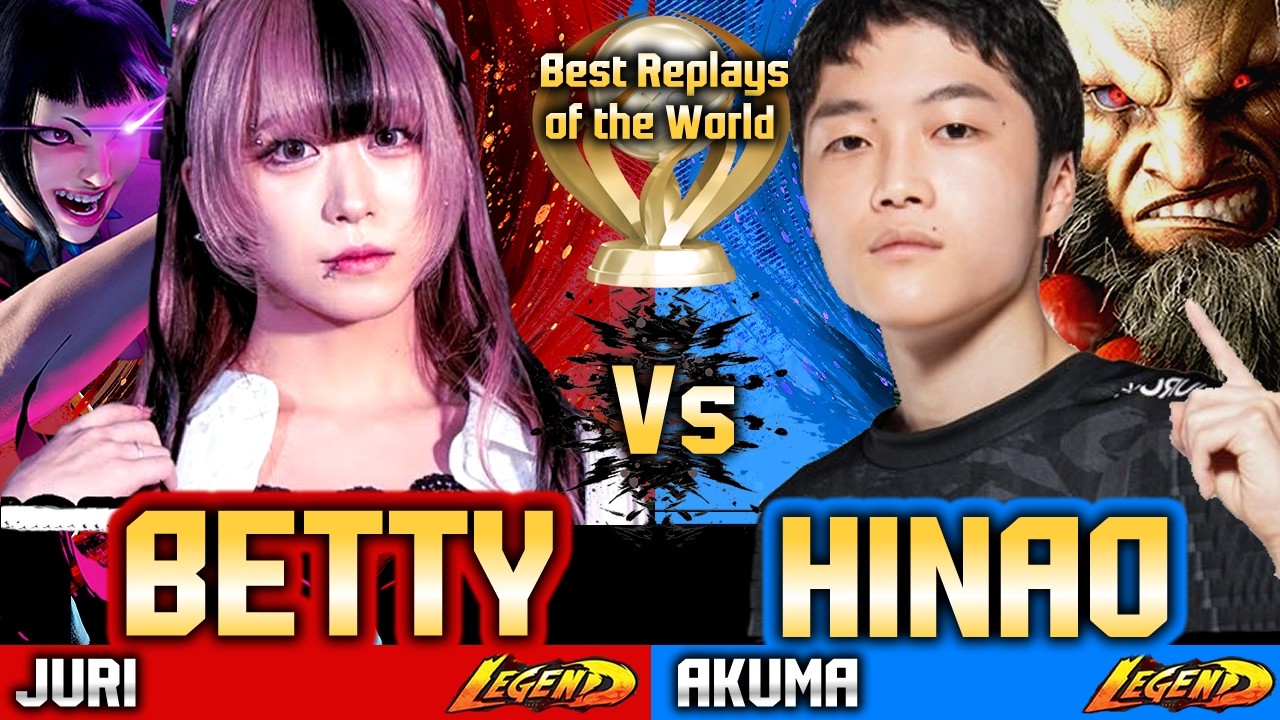 🔥SF6 Betty (Juri vs Akuma)🔥Hinao ▰ Street Fighter 6 Gameplay High Level