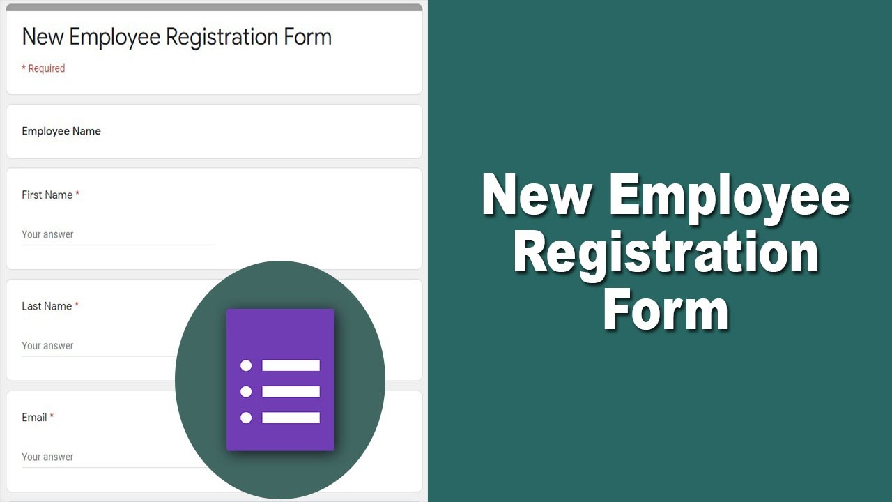 How to Create New Employee Registration Form Using Google Forms