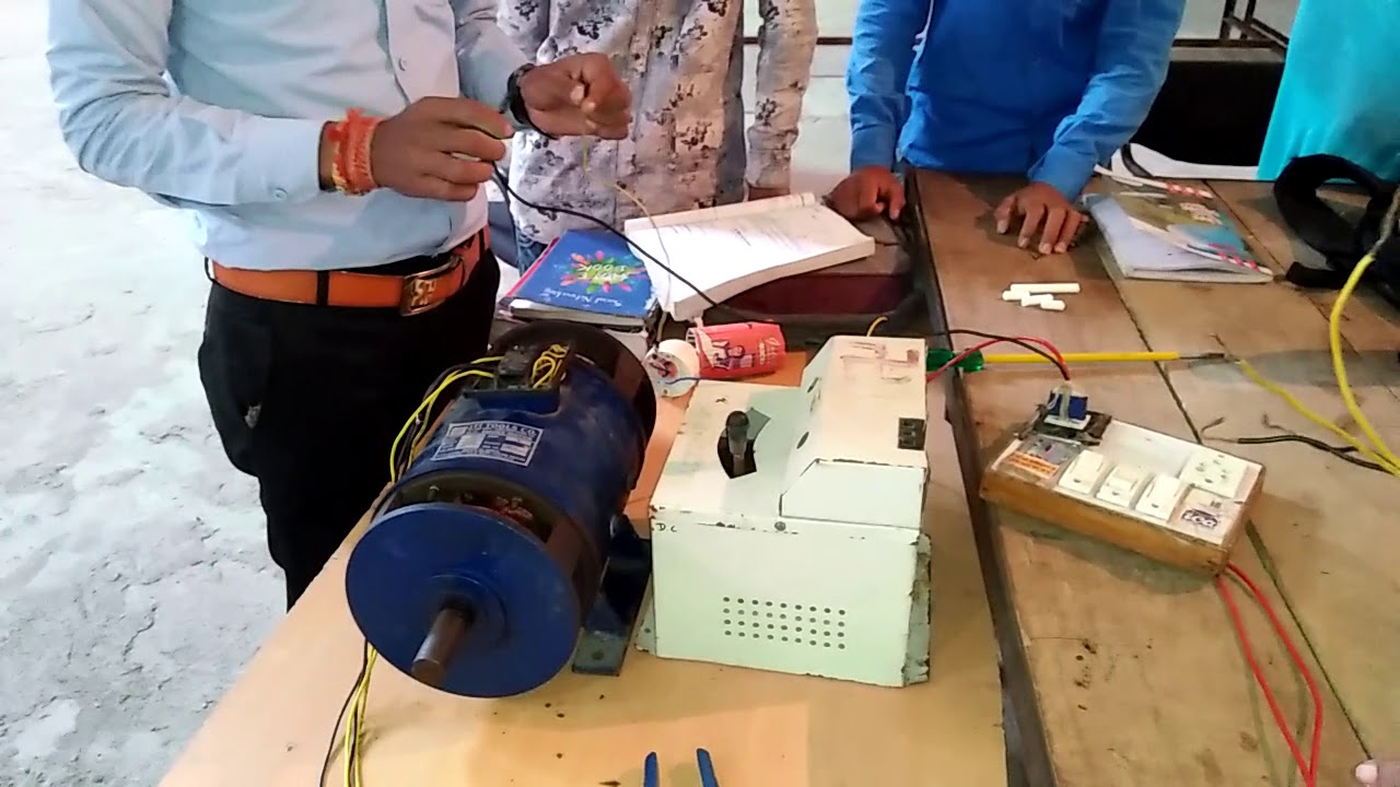 Dc shunt motor connection