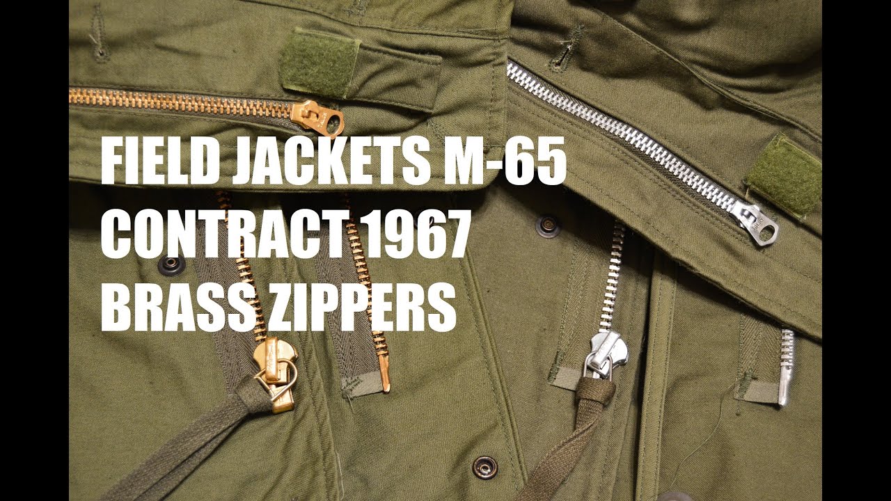 FIELD JACKET M-65   BRASS  ZIPPERS 1967