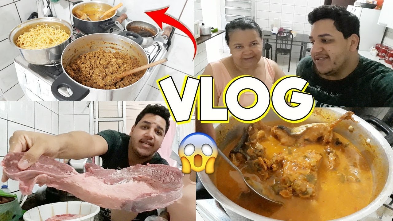 COMO FAZER CARNE SECA (CHARQUE) EM CASA + MOQUECA DE PEIXE -  VLOGANDO MAIS UM DIA