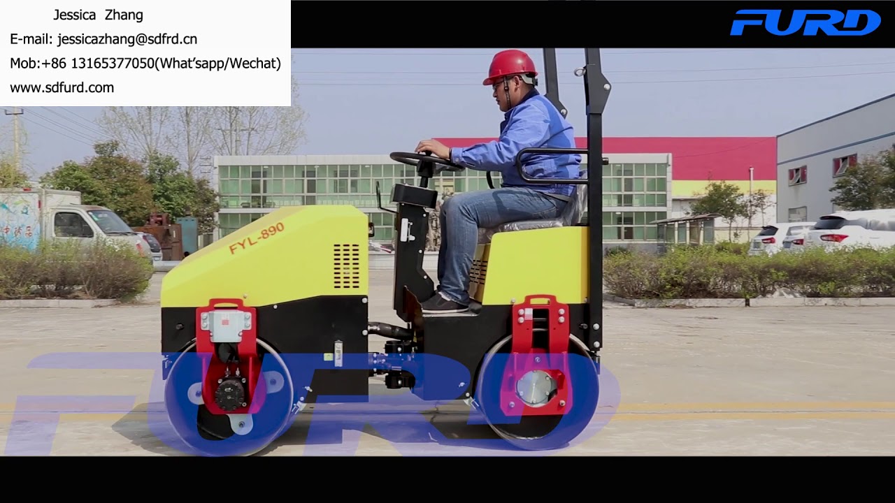 1ton Vibratory  Road Roller Compactor FYL-890