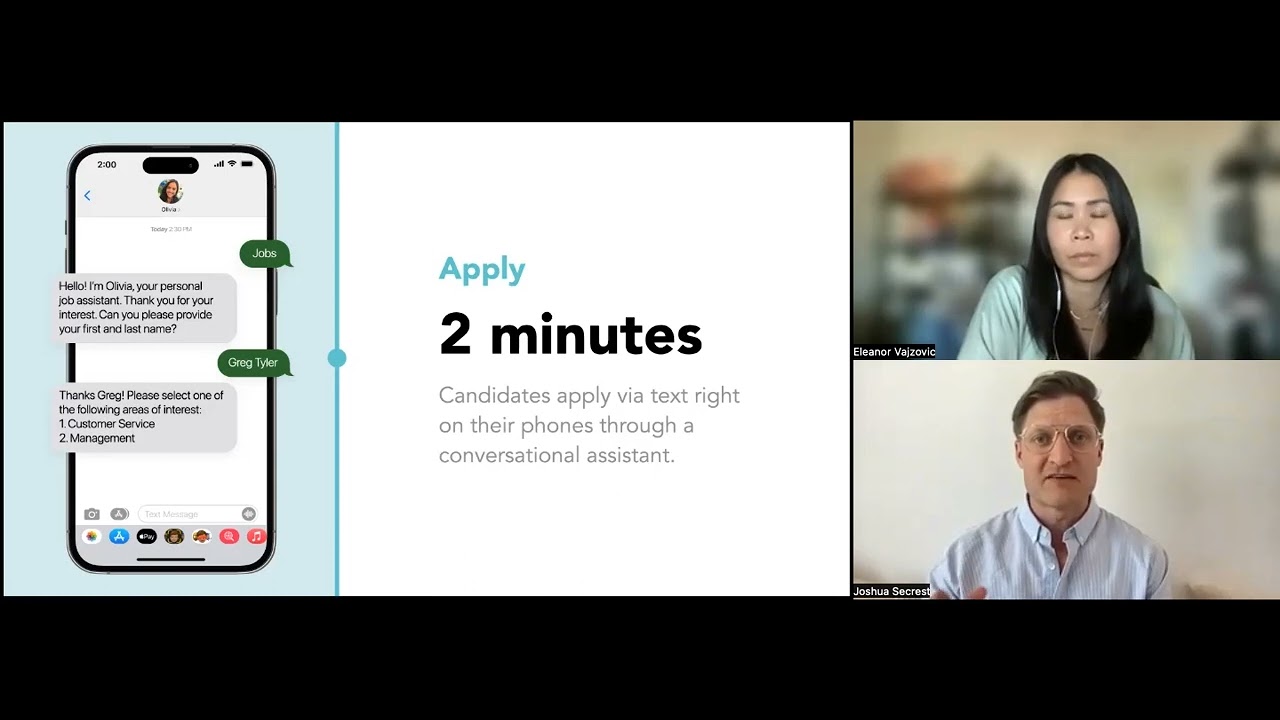 Expert Conversations &ndash; Speed to hire: Text to apply