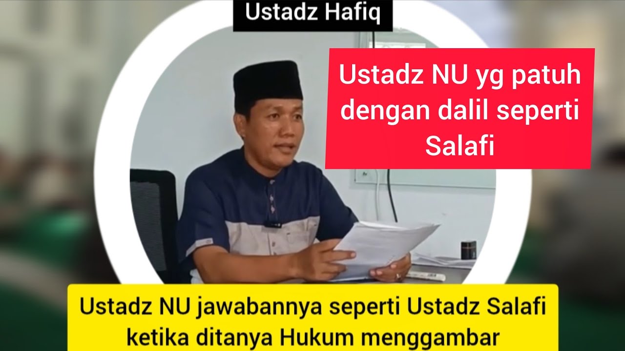 Ustadz NU jawabannya seperti Ustadz Salafi ketika ditanya Hukum menggambar | Ustadz Hafiq