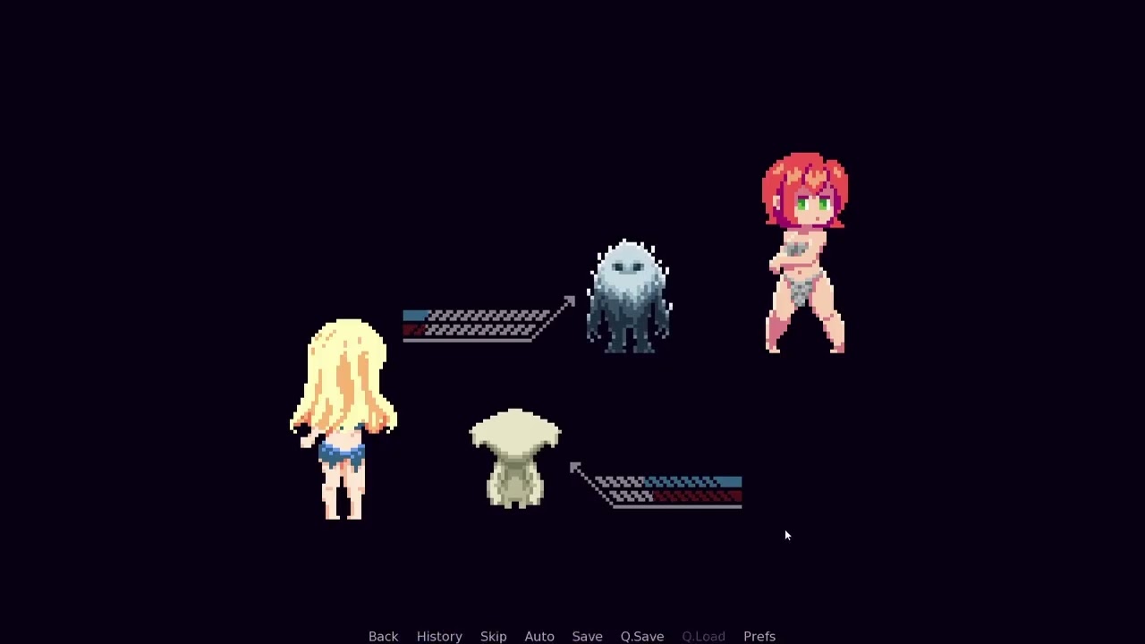 Renpy Visual Novel Monster Battle Game