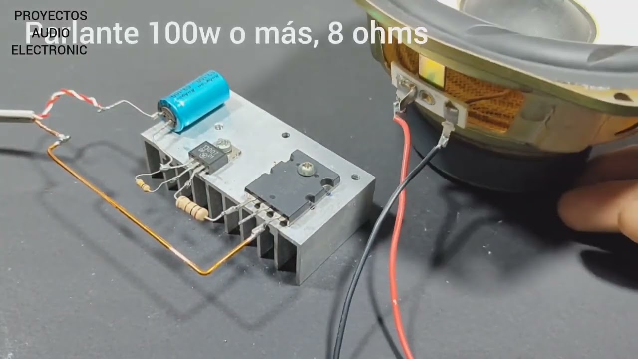 Como hacer Amplificador de audio Con 2 transistores