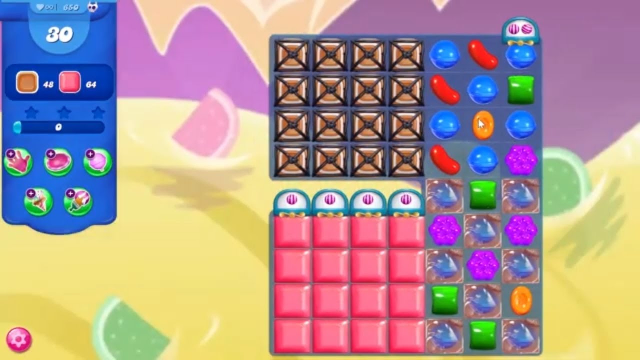Candy Crush Saga LEVEL 650 NO BOOSTERS (new version)