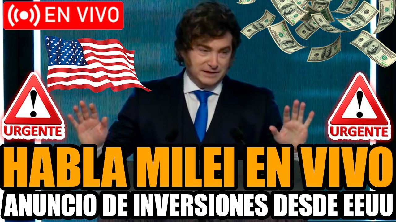 🔴URGENTE MILEI EN VIVO ANUNCIA INVERSIONES DESDE ESTADOS UNIDOS | FRAN FIJAP
