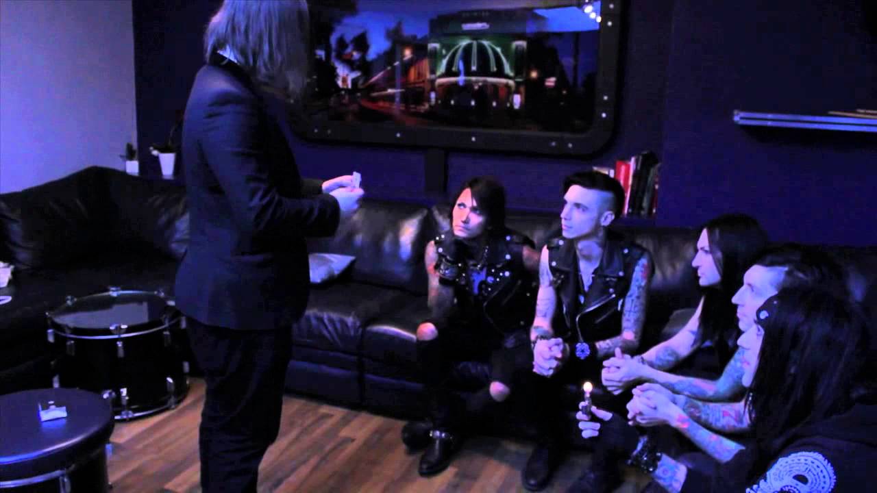 Black Veil Brides vs Dee Christopher (Pyrokinetic Card Trick)