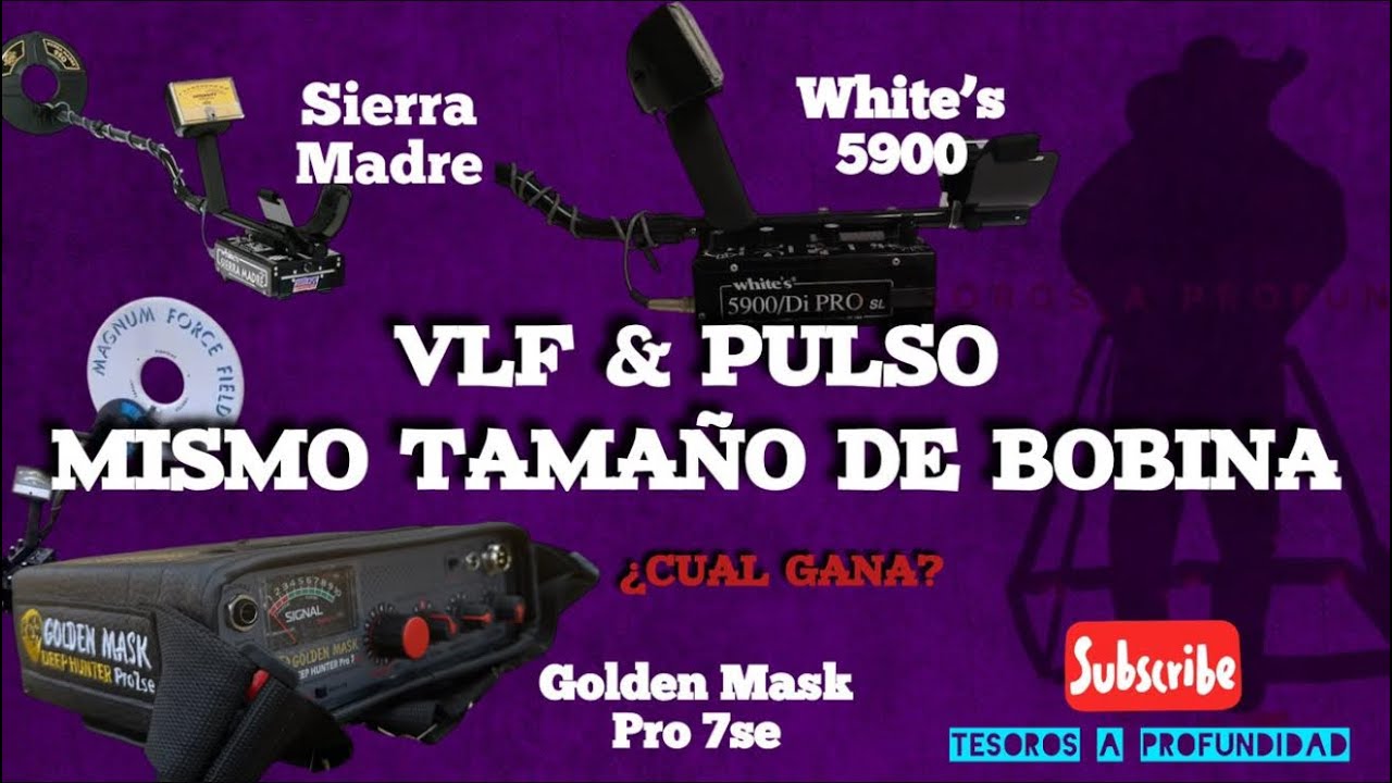 “¿VLF o PULSO? La Verdad que Nadie Te Dice 😱 (White’s 5900 vs Golden Mask)”