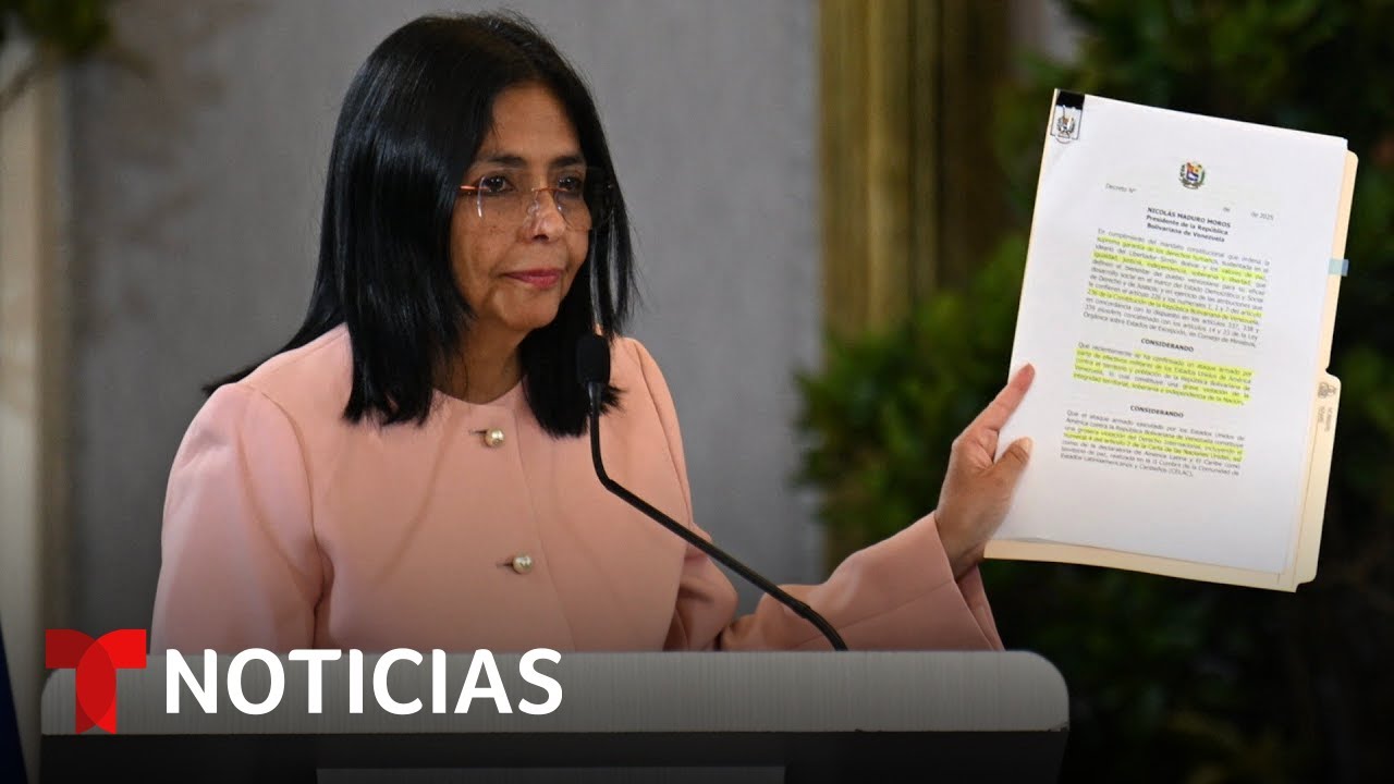 Ella es Delcy Rodríguez, la mujer que tomará el mando político en Venezuela | Noticias Telemundo