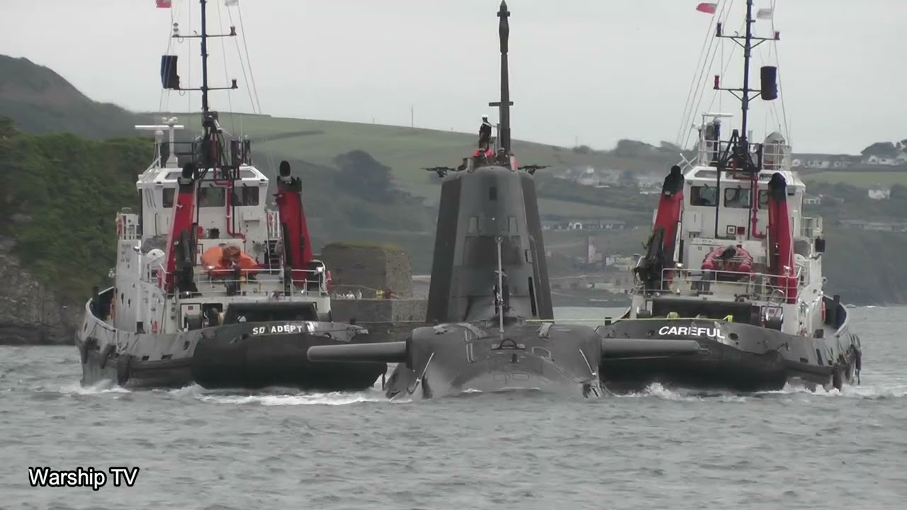 HMS ASTUTE S119 RETURNS TO DEVONPORT NAVAL BASE AFTER CSG25 - 5th June 2025