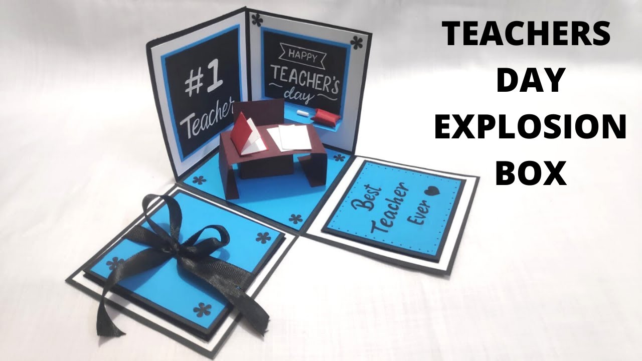 DIY Explosion Box For Teachers Day | Handmade Teachers Day Card | How To Make Teachers Day Card