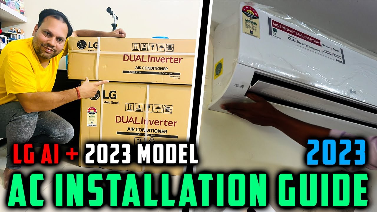 Lg 1.5 Ton 5 Star AI PLUS Dual Inverter Split AC 2023 Unboxing, Installation, Use & Review in Hindi