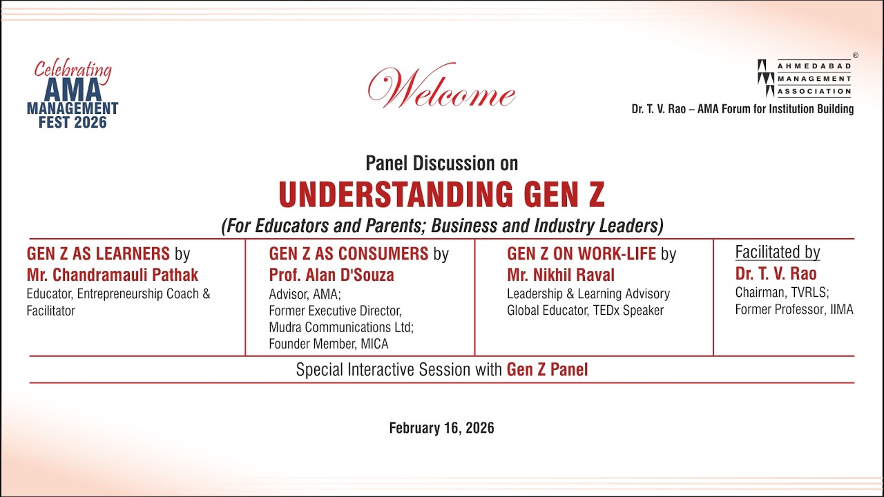 Panel Discussion on Understanding Gen Z (For Educators & Parents; Business & Industry Leaders)