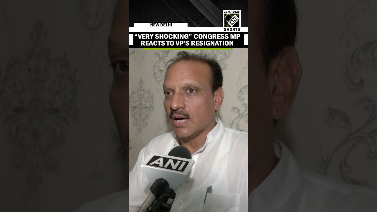 &ldquo;This is very shocking&rdquo; Congress MP Neeraj Dangi reacts to VP Jagdeep Dhankhar&rsquo;s resignation