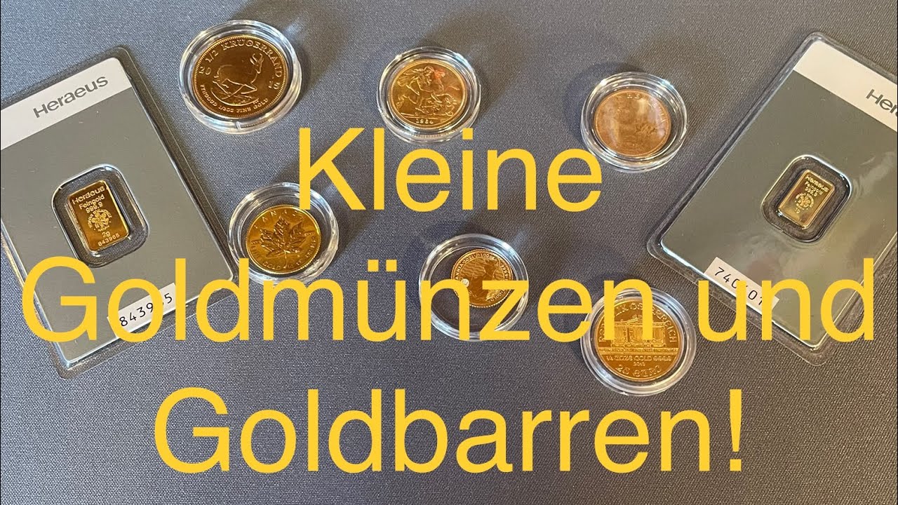 Achtung! Kleine Goldbarren und Goldmünzen sinnvoll? JETZT erklärt!