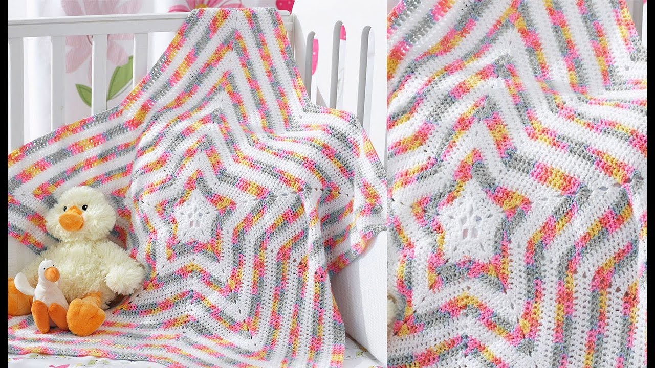 Descubre Como Hacer La Estrella De Crochet Para Mantas y Cobijas