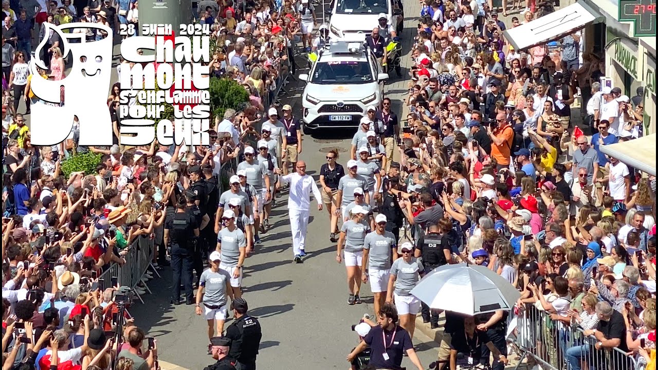 La Flamme Olympique à Chaumont 28 juin 2024