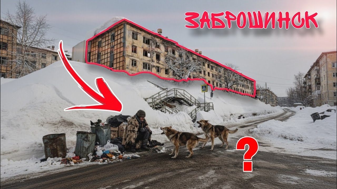 🏚️ Добро пожаловать в ЗАБРОШИНСК! • Экстремальная зимняя прогулка по МЁРТВОМУ городу