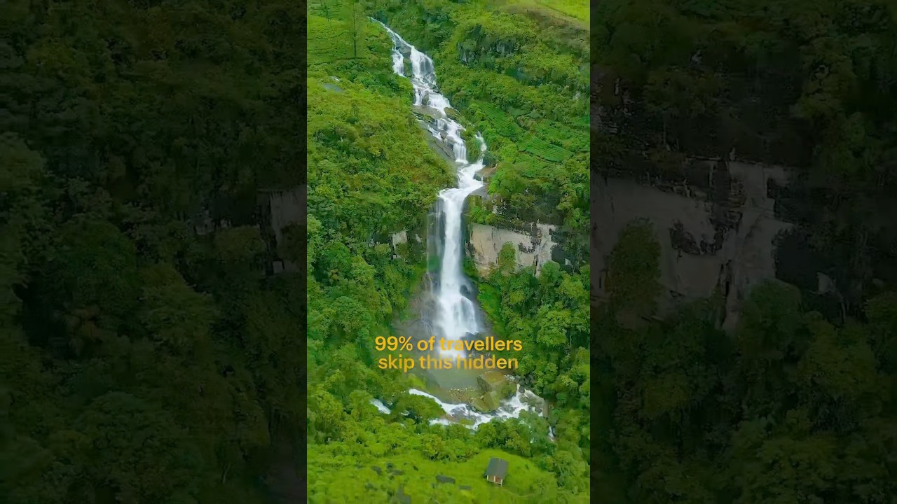 Hidden Gem in Srilanka #travel #srilanka #hiddengems #offbeat #waterfall #shortsvideo #nuwaraeliya
