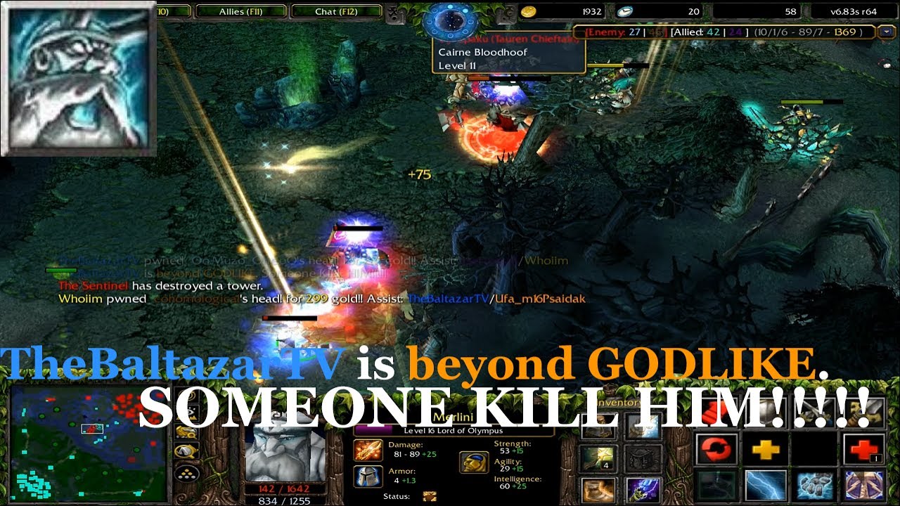 Dota 1 -  Zeus is beyond GODLIKE! (TheBaltazarTV)
