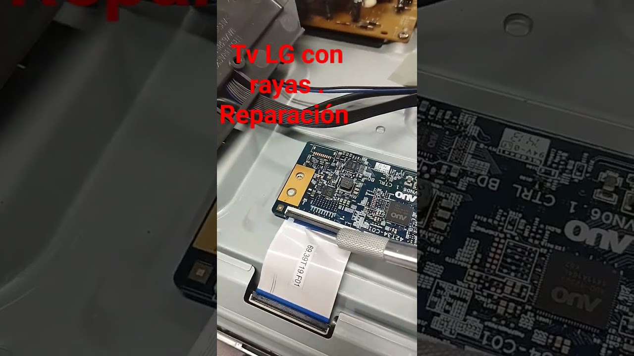 TV LG de 42 pulgadas con rayas reparaci&oacute;n.