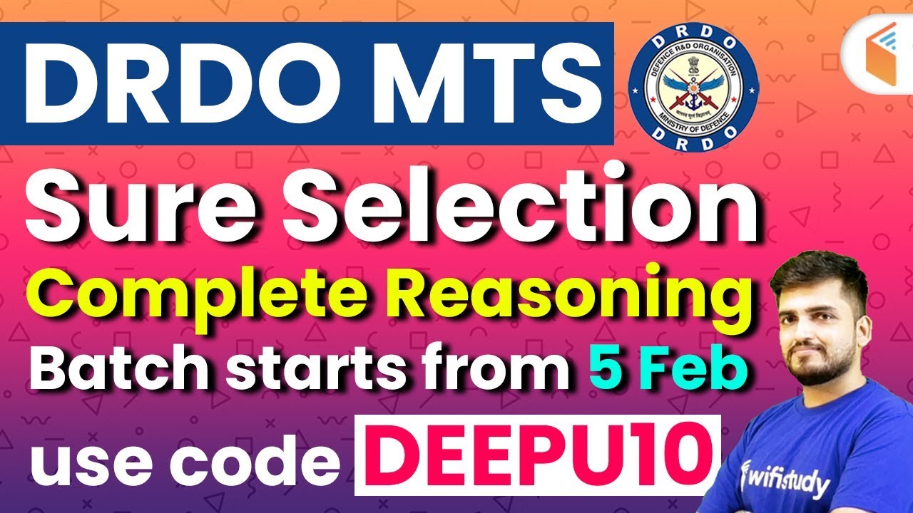 DRDO MTS 2020 | Complete Reasoning Course | Use Referral Code 