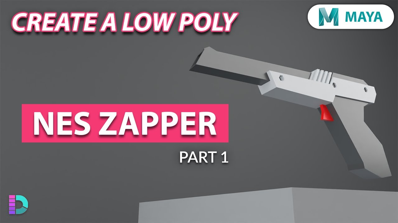 Model A Low Poly Gun In Maya | NES Zapper Part 1